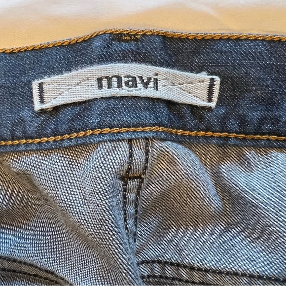 Mavi Mike Bootcut Low Rise Dark Wash Relaxed Denim Jeans Size 34 x 32 EUC - Picture 2 of 16